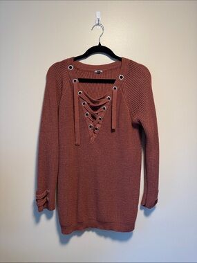 V-Neck Knit Sweater